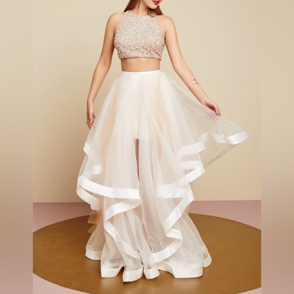 Glamour by Terani Couture DL300 2 piece prom dress/ball gown